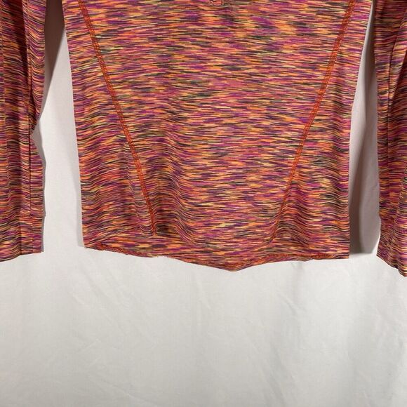 Under Armour USA Jacket Women's Small Orange 1/2 Zip Lightweight Pullover - Picture 3 of 9